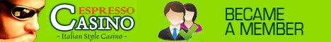 CasinoEspresso Online Casino with Live Dealers